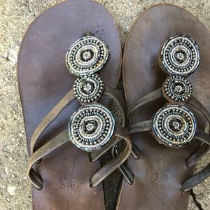 Handmade sandals Global Girls size 36